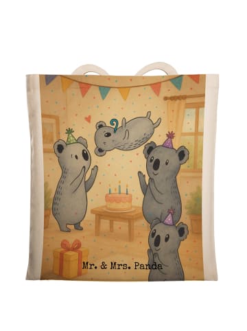 Mr. & Mrs. Panda Jutebeutel Koalas Geburtstag Design ohne Spruch in Weiß