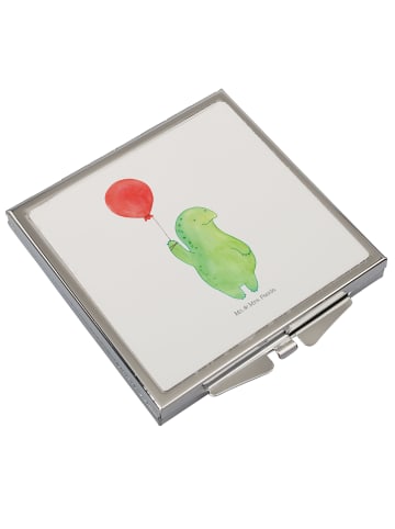 Mr. & Mrs. Panda Schminkspiegel Schildkröte Luftballon ohne Spruch in Weiß