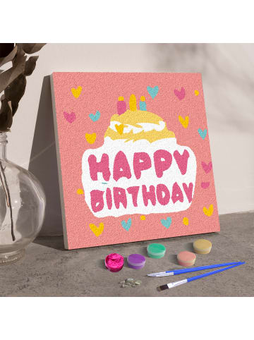 ARTNANAS Exlusive 3D-Strukturmalerei Set -Geburtstagsgruß