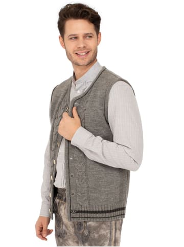 Spieth & Wensky Strickweste FELD in hellgrau