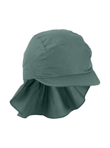 Sterntaler Schirmmütze mit Nackenschutz Basic in dunkelgrün