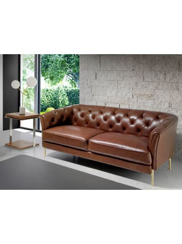 Angel Cerdá Chester-Sofa 6139 in Braun / Gold