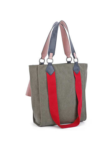 Fritzi aus Preußen Izzy02 Canvas Shopper Tasche 32 cm olive