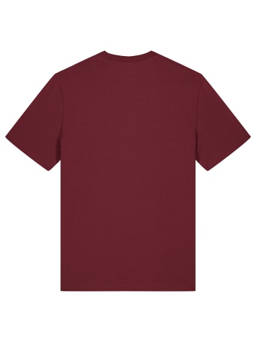 wat? Apparel T-Shirt Sun And Moon in Weinrot