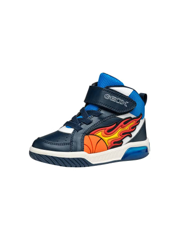 Geox Inek Geobuck+Text – Hochgeschnittene Schnür-Sneaker für Jungen Blau