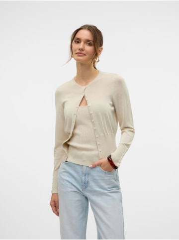 Vero Moda Strickjacke in Bone White