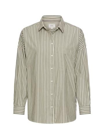 Camel Active Bluse mit Knopfleiste in Dunkelgrün