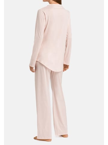 Hanro Pyjama Cotton Deluxe in Crystal pink