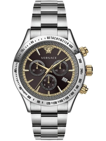 Versace Schweizer Uhr Chrono Classic silberfarben in silber