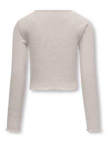KIDS ONLY Langarmshirt KOGNELLA L/S O-NECK TOP in pumice stone