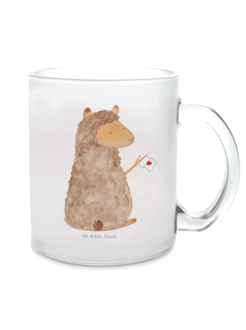 Mr. & Mrs. Panda Kaffeetasse Alpaka Fahne ohne Spruch in Transparent