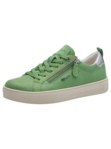 Tamaris WIDE FIT Sneaker in LT GREEN NUBUC