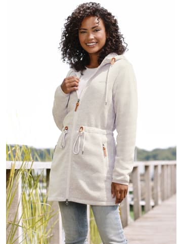 LASCANA Strickfleecejacke in beige