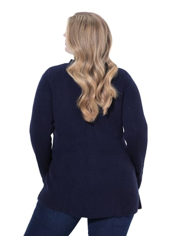 MIAMODA Strickjacke in dunkelblau