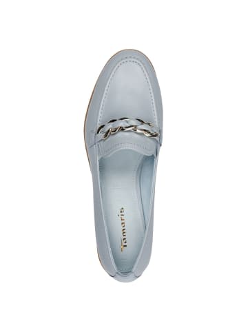 Tamaris Slipper in LIGHT BLUE LEA