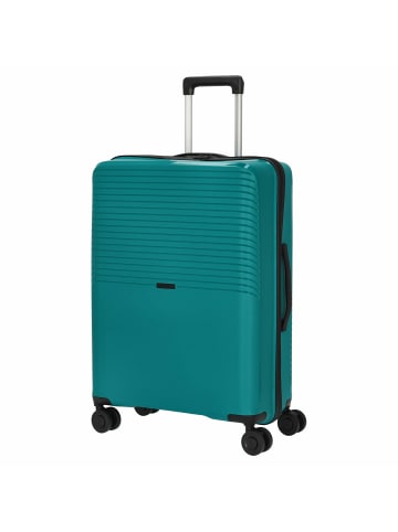 D&N Travel Line 4000 - 4-Rollen-Trolley M 66 cm (taupe) in grün