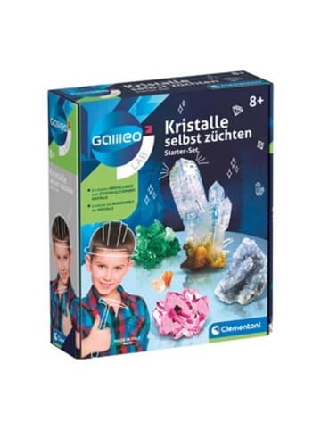 Clementoni Experimentierkasten Starter Set Kristalle selbst züchten in Mehrfarbig