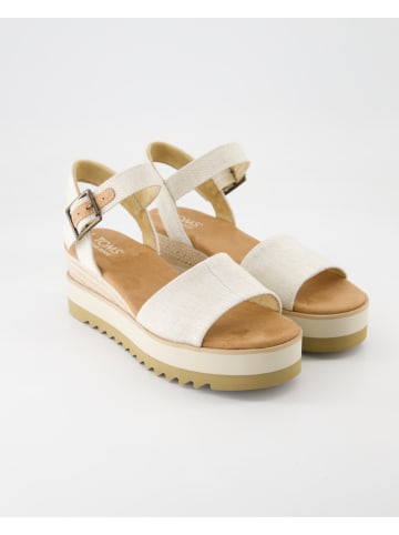 TOMS Plateau Sandalen in Beige