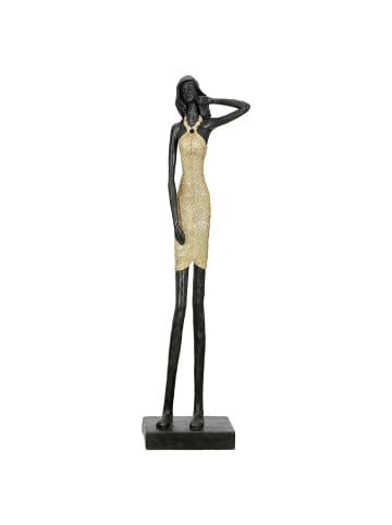 GILDE Figur Dorada goldfarben, schwarz - (H) 45 cm