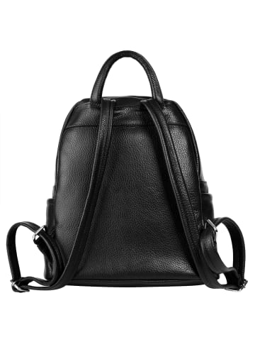 Samantha Look Rucksack echt Leder in schwarz