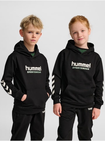 Hummel Kapuzenpullover Hmljr Logo Lebensstil Kinder in BLACK