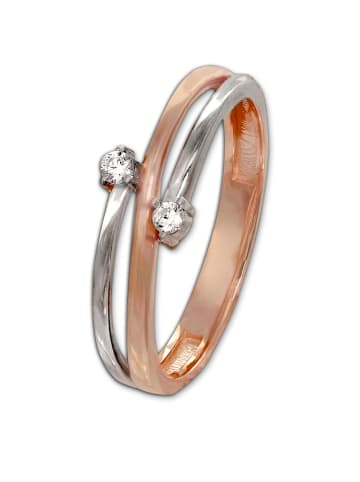 GoldDream 333 Rosegold, 333 Weißgold - 8 Karat Damen Ringe Boho Fingerring  58 (18,5)