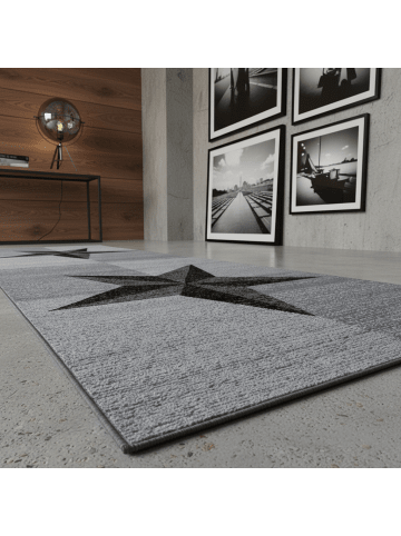 KADIMA DESIGN Teppich Kurzflor Waschbar Sterne INN Strapazierfähig OEKO-TEX