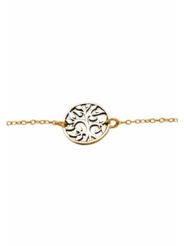 Gemshine Armband YOGA Lebensbaum in gold coloured