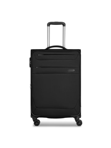 Worldpack Chicago 4 Rollen Trolley M 67 cm mit Dehnfalte in black