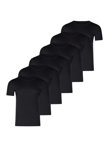 Skiny Unterhemd / Shirt Kurzarm Basis in Schwarz