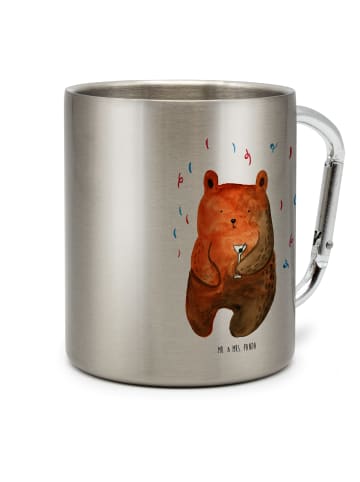 Mr. & Mrs. Panda Tasse Bär Party ohne Spruch in Silber