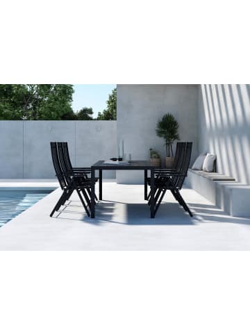 ebuy24 Gartenset Mirko Schwarz 90 x 205 cm