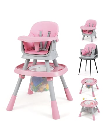 COSTWAY Hochstuhl Baby 16 in 1 in Rosa