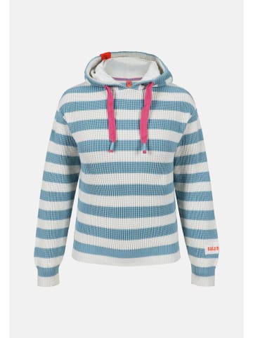 Salzhaut Hoodie VELOZIPEE in Breeze-Offwhite