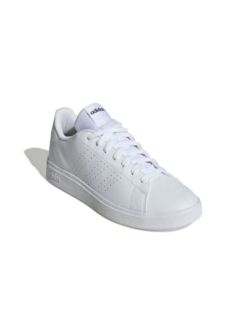 adidas Halbschuhe Advantage Base 2.0 in white/white/collegiate green
