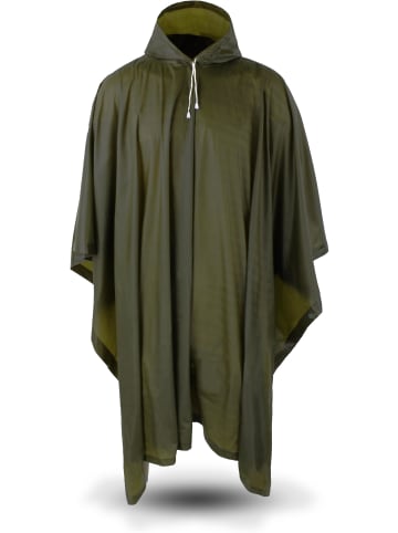 Normani Outdoor Sports Vinyl Regenponcho Hilo in Oliv