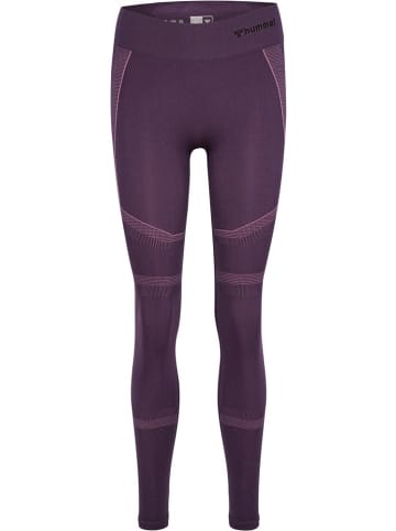 Hummel Sportleggings "Hmlmt Power Seamless Mw Tights" in Lila