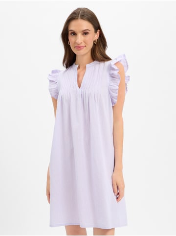 mbyM Minikleid Gemala in flieder weiß - 0001
