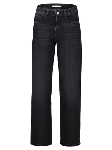 BETTY & CO High Waisted-Jeans mit weitem Bein in Dark Grey Denim