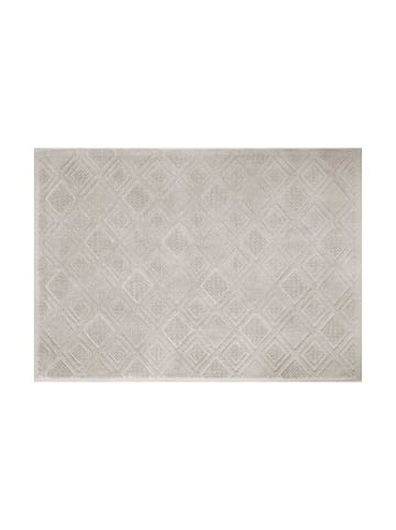 Framsohn 2er Set: Zwirnfrottier Badeteppich "MOSAIK" in Oxford Tan -(L) 70 x (50) cm