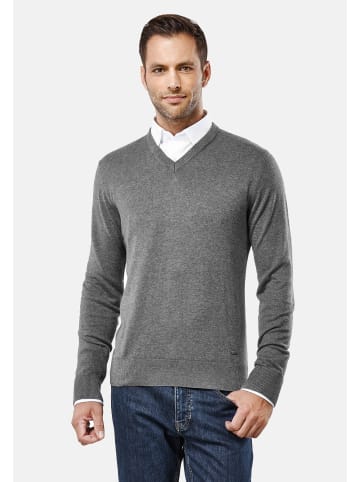 Vincenzo Boretti Pullover tailliert in dunkelgrau