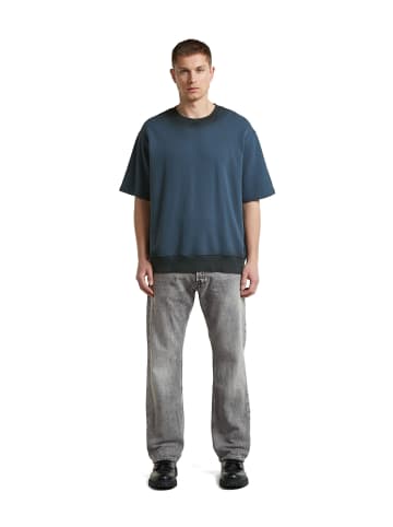 G-Star Raw Sprayed Relaxed Sweatshirt rank blue/petrol spray