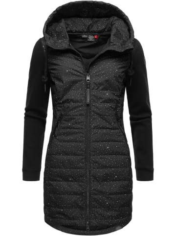 ragwear Steppjacke Lucinda Print Long in Black22