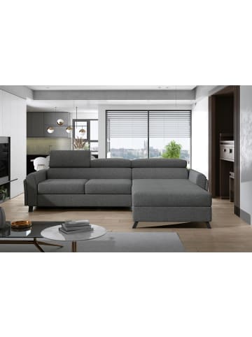 MF Design Mariam Recamiere Rechts in Anthrazit -  (L) 200 x (B) 288 x (H) 92 cm