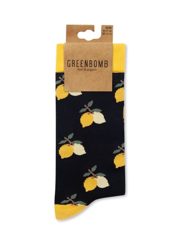 GreenBomb Socks Lemons in Mix