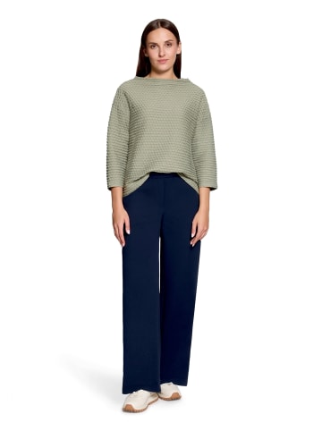 Betty Barclay Sweatshirt mit Stehkragen in Oil Green