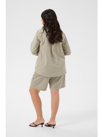 KAFFE curve Langarm - Hemd KCnana Loose fit in Brindle / Turtledove Stripe
