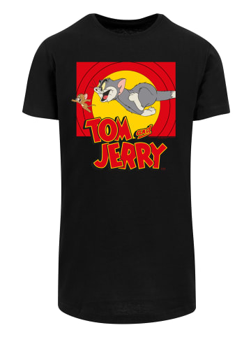 F4NT4STIC Long Cut T-Shirt Tom and Jerry TV Serie Chase Scene in schwarz