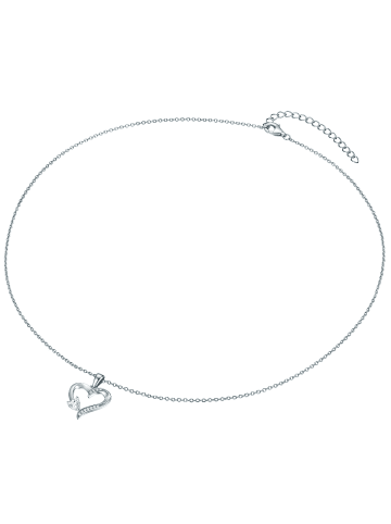Rafaela Donata Halskette Herz aus Sterling Silber mit Zirkonia in silber