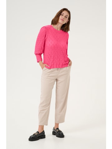 Kaffe Langarm-Bluse KAtio in Raspberry